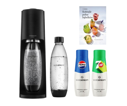 Saturator do wody i akcesoria SodaStream Zestaw saturator Terra + książka z przepisami